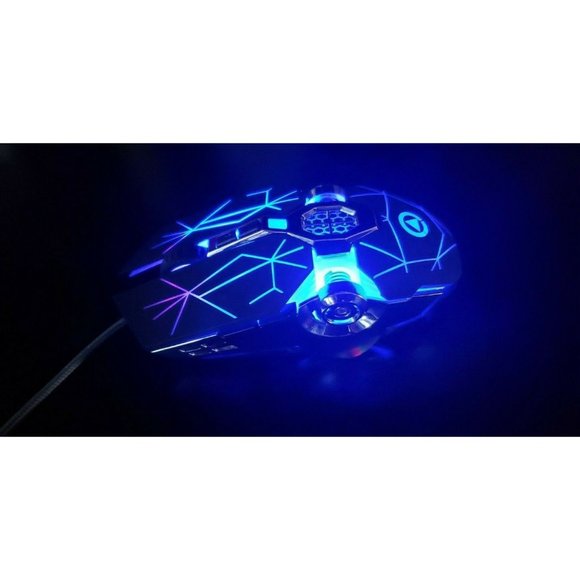 Gaming Mouse Wired Silent Mouse Multiple Colored LED Backlight Light Up 1600DPI - Picture 9 of 12